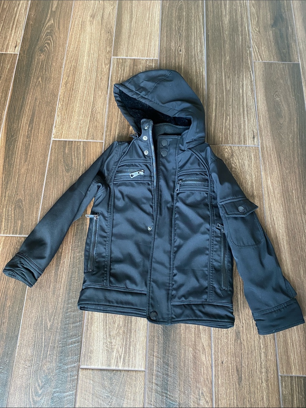 Urban Republic Black Kids Hooded Jacket